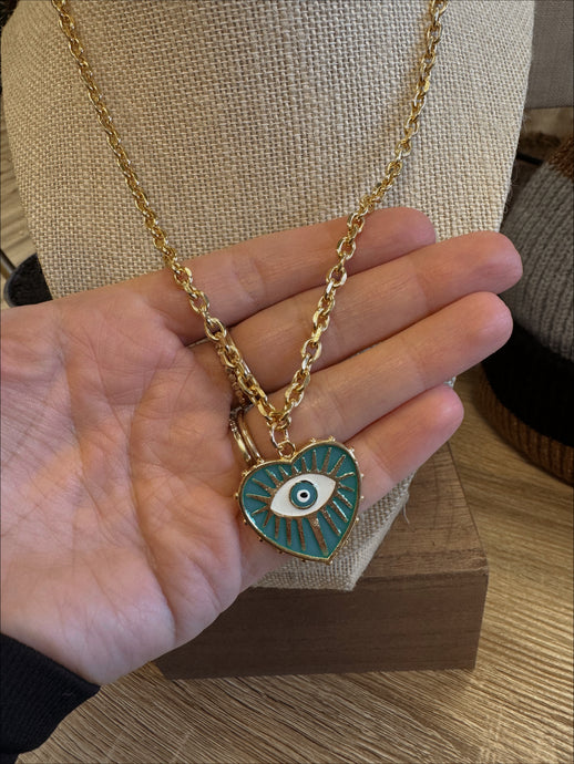 Grande Evil Eye Chain Necklace