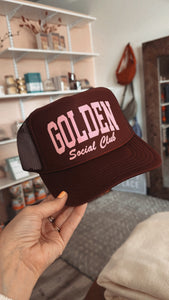 Golden Social Club Trucker Hat