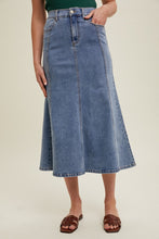 Holding You Denim Midi Skirt