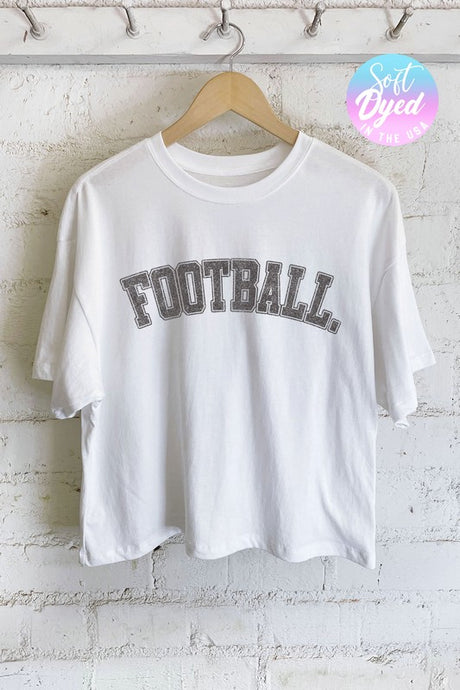 Football Fan Long Crop Tee