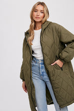 Hollis Quilted Puff Jacket - Army