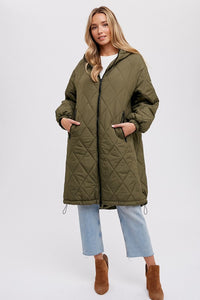 Hollis Quilted Puff Jacket - Army