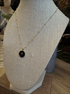 Black Star Charm Necklace