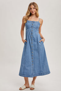 Josephine Denim Midi Dress