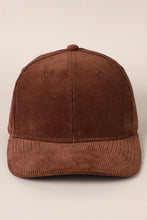 Running Late Corduroy Cap - Espresso