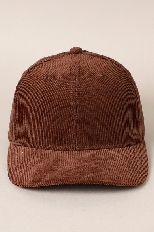 Running Late Corduroy Cap - Espresso