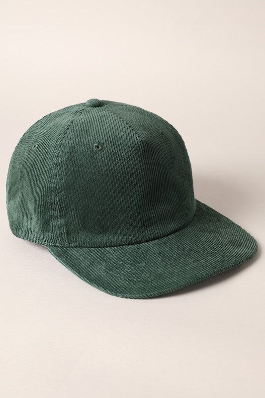 Running Late Corduroy Cap - Matcha