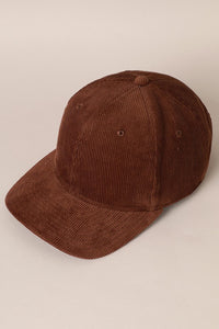 Running Late Corduroy Cap - Espresso