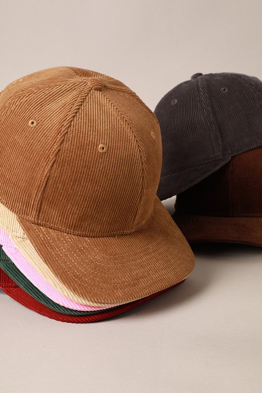 Running Late Corduroy Cap - Macchiato