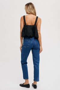 Rise Above It Eyelet Swing Top