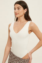 Fortnight V-Neck Bodysuit - Ivory