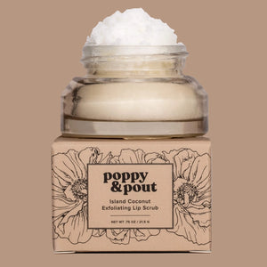 Poppy + Pout Lip Scrub - Island Coconut