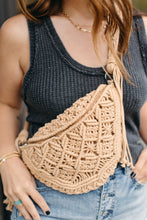 Hana Macrame Sling Bag - Caramel