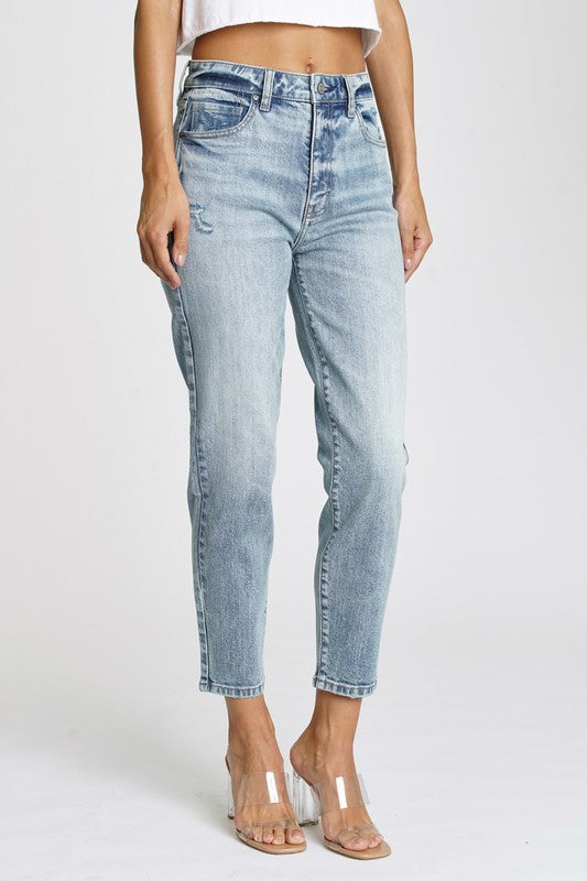 Tobi High Rise Mom Jean - New Age – the golden shop online